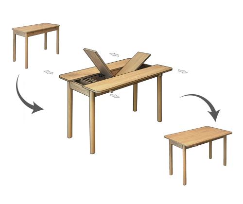 Mööblikomplekt toolid Vina Mini 04 1053 - Oak, Anthracite