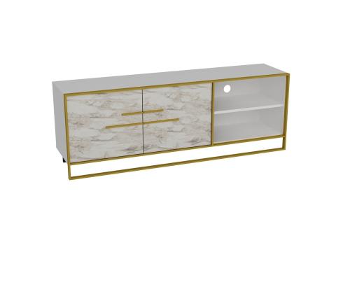 TV laud Polka - White