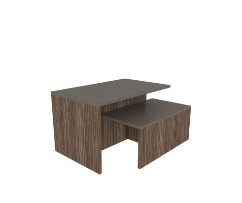 Mööblikomplekt lauad Twins - Taupe, Oak