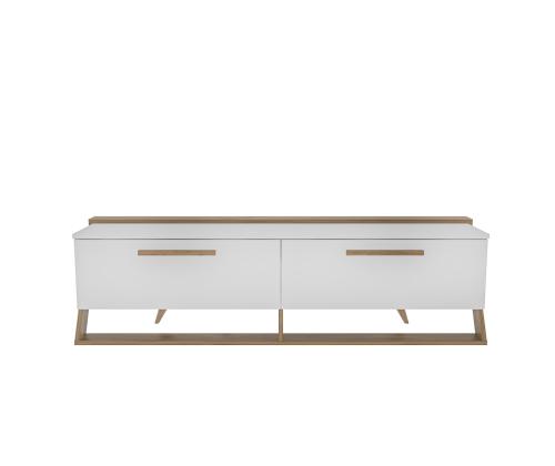 TV laud Astrid - White, Walnut