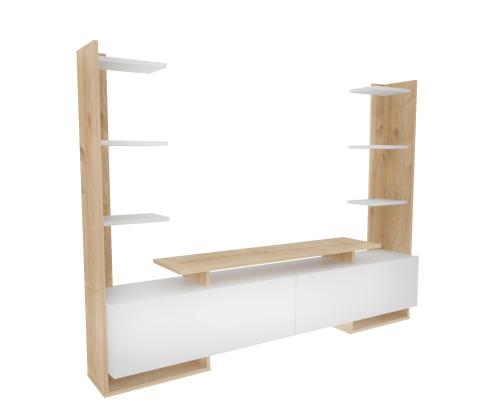 TV laud Ava - Oak, White