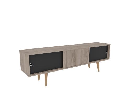 TV laud Ecrin - Oak, Black