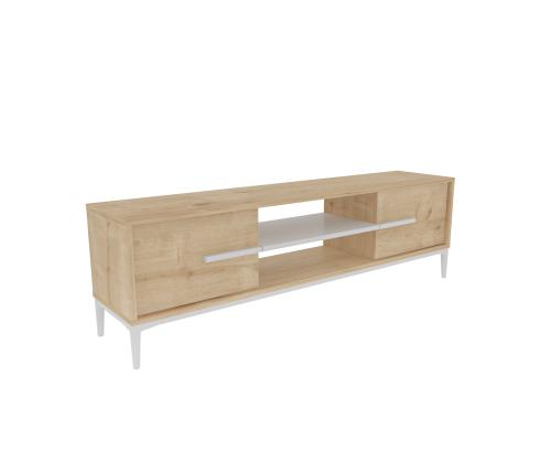TV laud Eslem - Oak, White