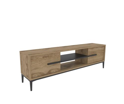 TV laud Eslem - Oak, Black