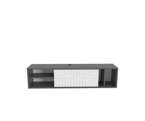 TV laud Teo Floating - Anthracite, White