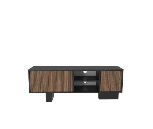 TV laud Monaco - Black, Brown