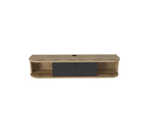 TV laud Ibarra - Black, Oud Oak