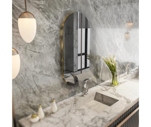 Peegel Riors - Dark Grey, Gold