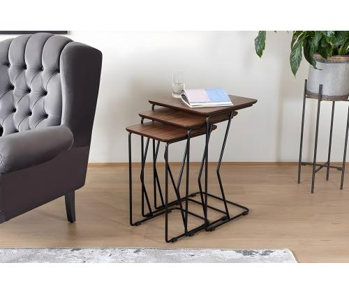 Mööblikomplekt lauad Ren - Walnut