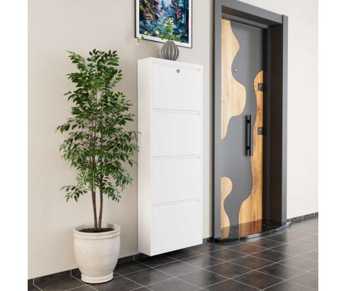 Locking 4 Piece Metal - White