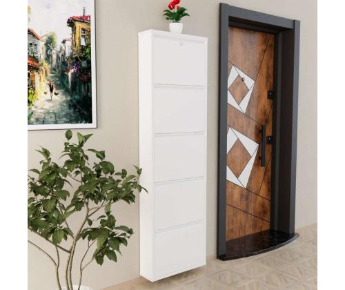 Locking 5 Piece Metal - White