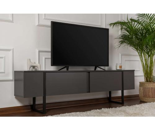 TV laud Serenity - Anthracite, Black