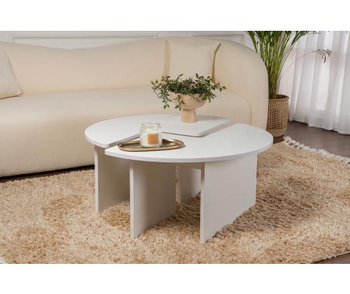 Kohvilaud Moira - Natural White