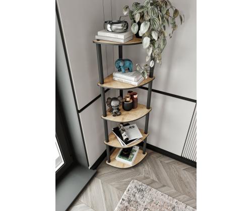 Bookcase 5 Corner - Oak