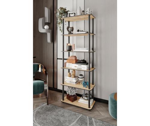 Bookcase 6 Rect - Oak