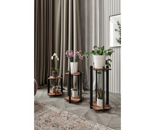 Flower Desk Square - Walnut