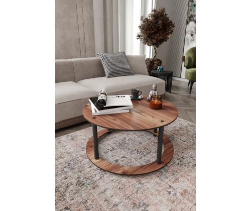 Kohvilaud Hole Round - Walnut