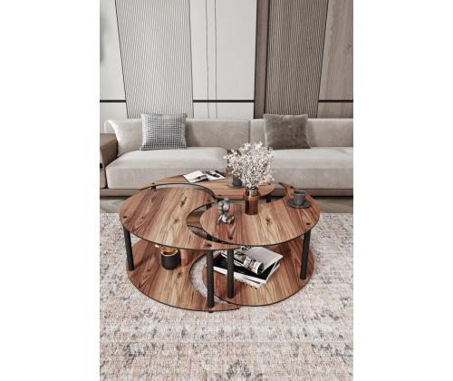 Kohvilaud Yin Yang 3 70 - Walnut