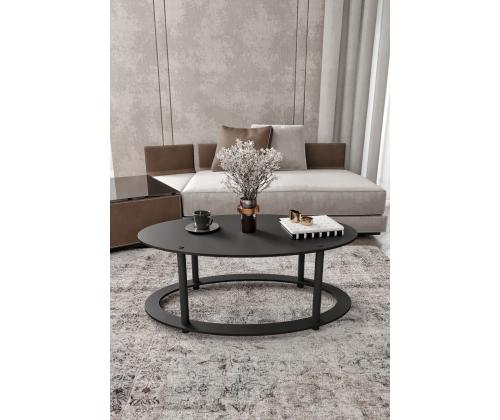 Kohvilaud Hole Ellipse - Black