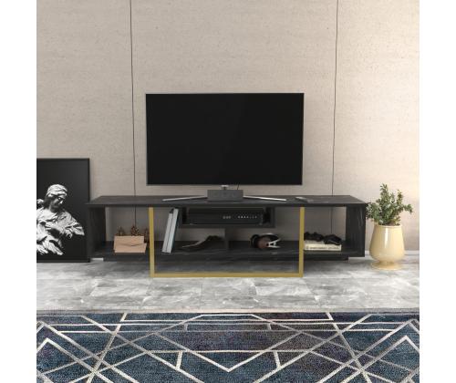 TV laud Asal 150 - Black, Gold