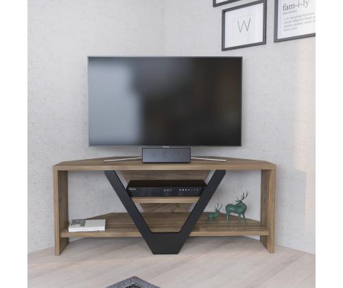 TV laud Karin - Walnut, Black