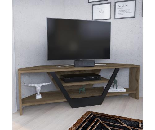 TV laud Sares - Oud Oak, Black