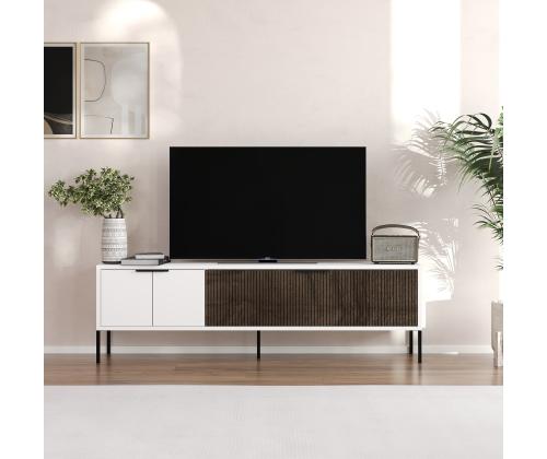 TV laud Noah - White, Walnut