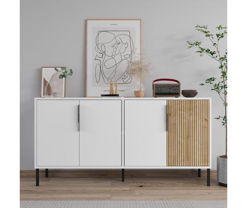 Callia - White, Sapphire Oak