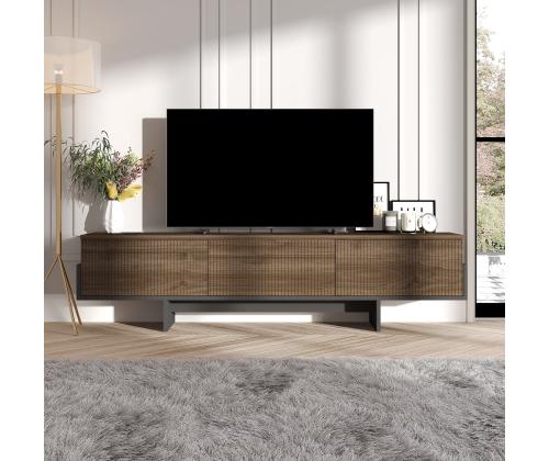 TV laud Hege - Walnut, Black