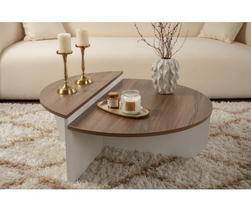 Kohvilaud Orion - Venezia Walnut, White