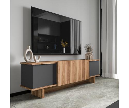 TV laud Diana - Anthracite, Walnut