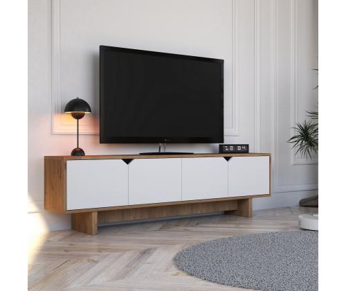 TV laud Mete - Oak, White