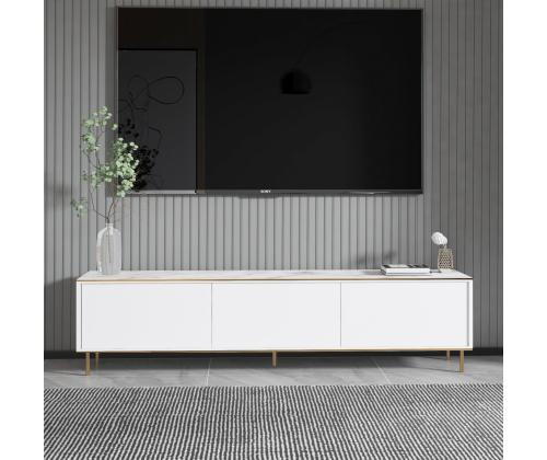 TV laud Imaj - Marble, White