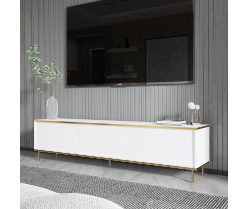 TV laud Imaj - White, Gold