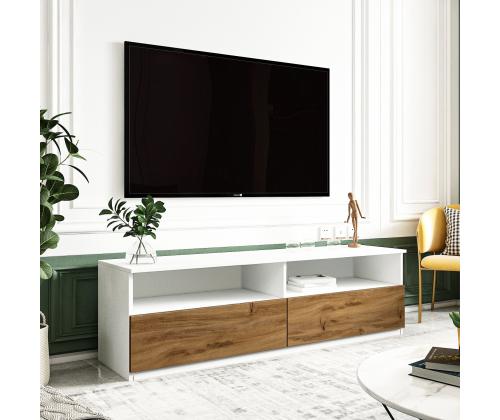 TV laud Centra - White, Natural