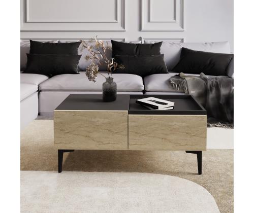 Kohvilaud Mia - Travertine, Anthracite