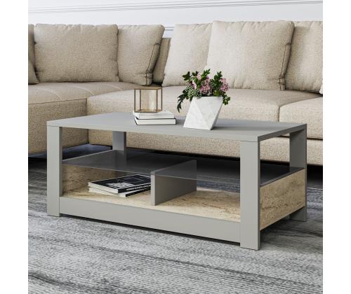 Kohvilaud Aydos - Grey, Travertine