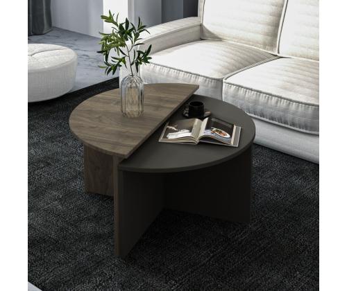 Kohvilaud Dolunay - Walnut, Anthracite