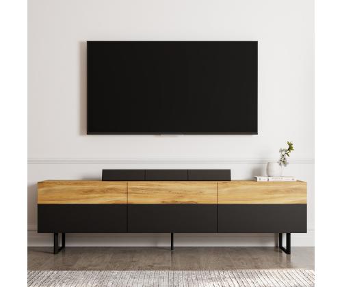 TV laud Sign - Black, Oak