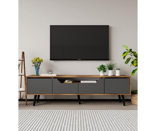 TV laud Roma 180 - Walnut, Anthracite