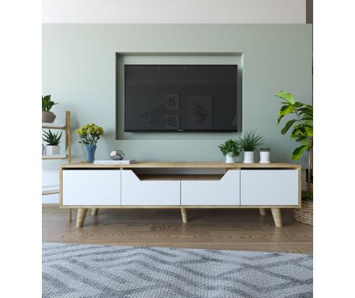 TV laud Roma 180 - Sapphire Oak, White