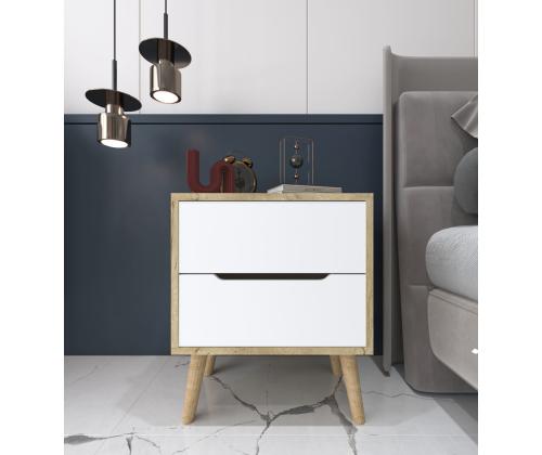 Flora - Sapphire Oak, White