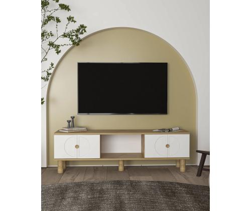 TV laud Inci Bohem - Sapphıre Oak, White