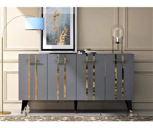 Asel - Anthracite, Gold