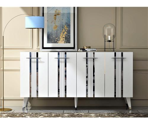 Asel - White, Silver