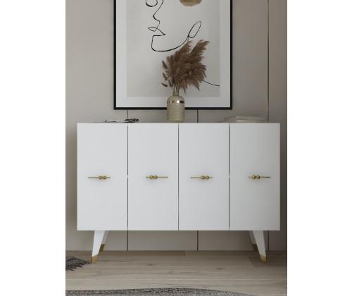 Quart Salkım - Gold, White