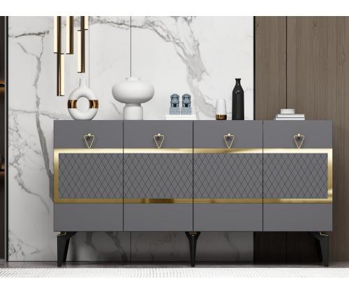 Ipek - Anthracite, Gold