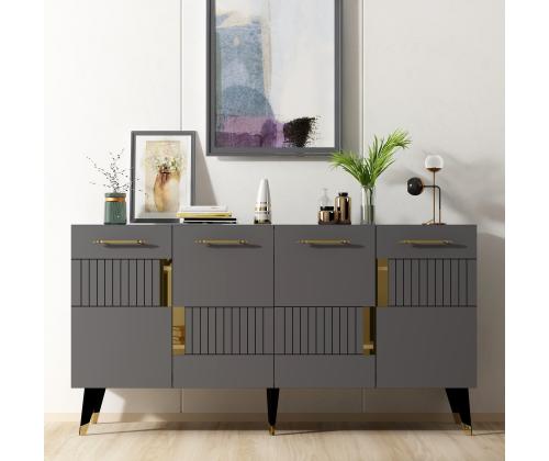 Moda - Anthracite, Gold