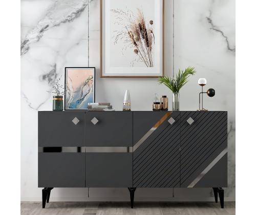 Iris - Anthracite, Silver