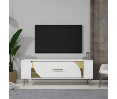 TV laud Retrop2 - White, Gold